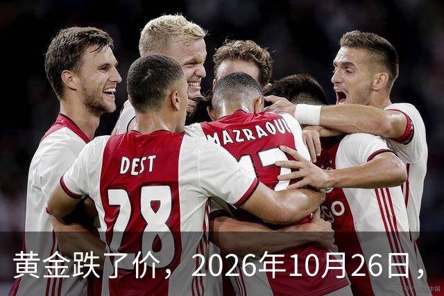 黄金跌了价，2026年10月26日，中国黄金最新价格，人民币黄金最新价格一览